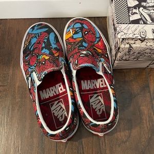 SOLD Vans Marvel Spider-Man Classic Slip-ons